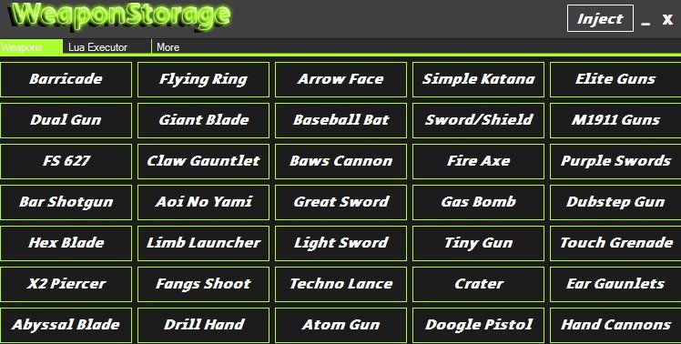 Weaponstorage - baseball bat roblox script