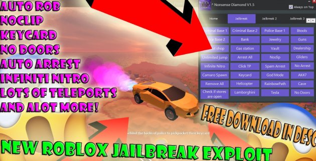 noclip hack roblox jailbreak n download 2018